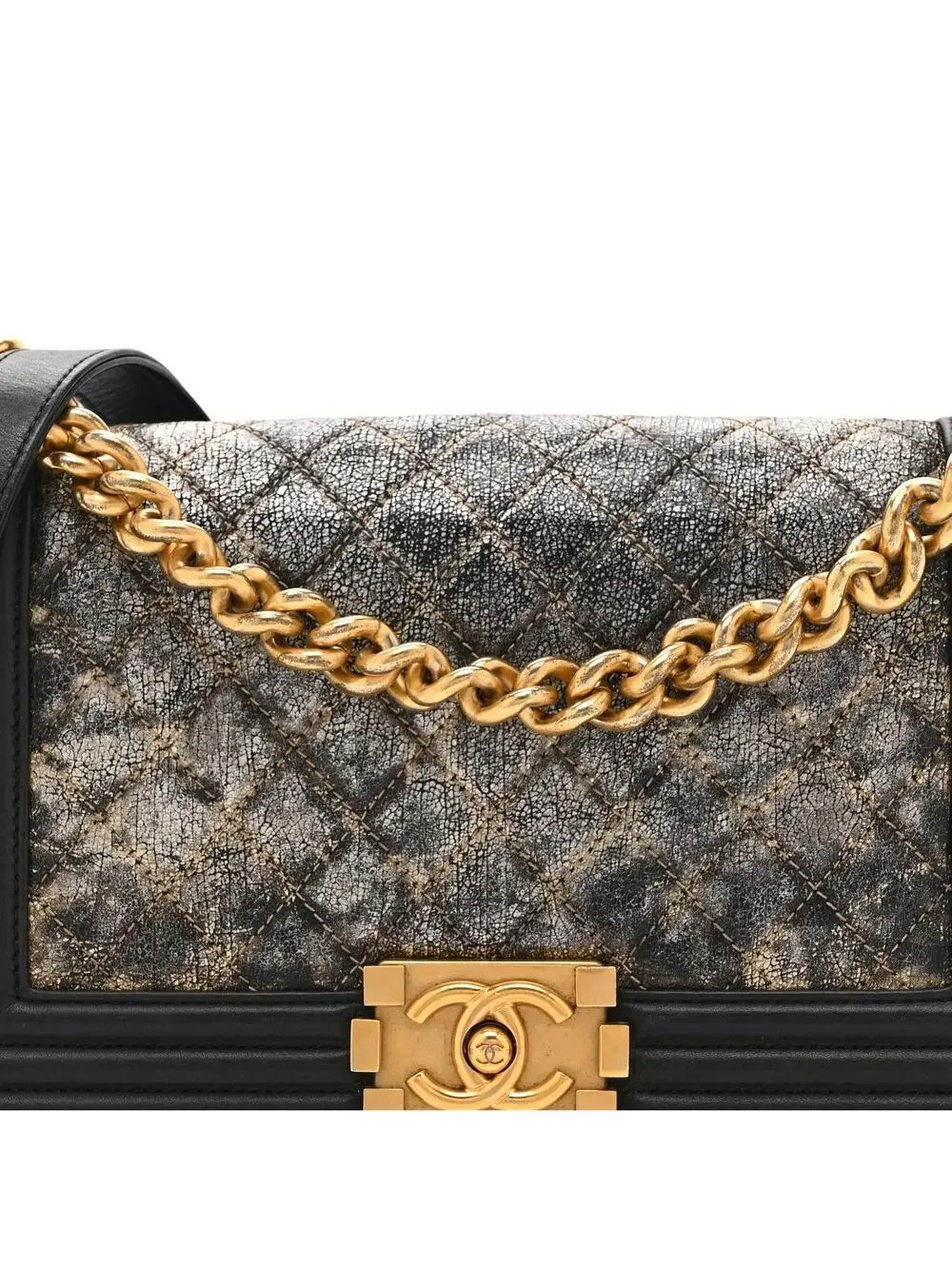 Chanel Metallic Crumpled Goatskin #334352C33B